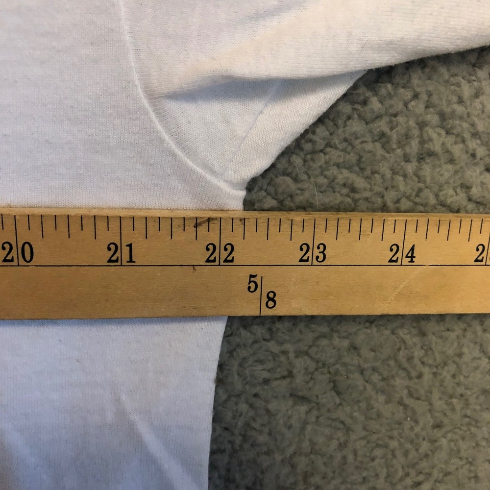 Vintage 1998 Hanes School Bus T-Shirt Mens Large White Safe Happy Delivery 90s - Picture 4 of 9
